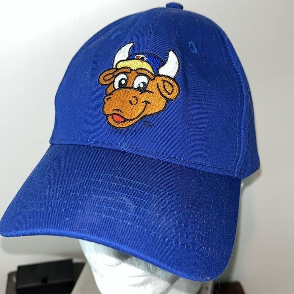 Emoji Wool E Bullie Durham Bulls Baseball adj osfa ball cap hat Duke Royal Blue - Picture 1 of 3
